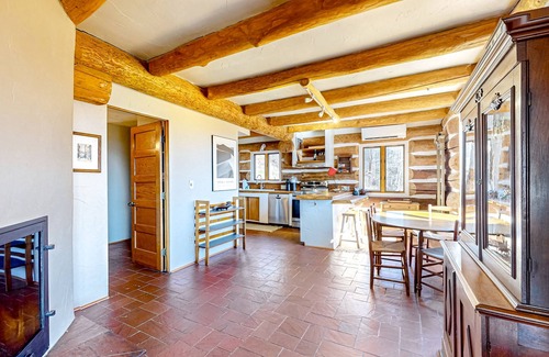 Littleton House | Rustic mountain-view cabin with private deck & fireplaces
