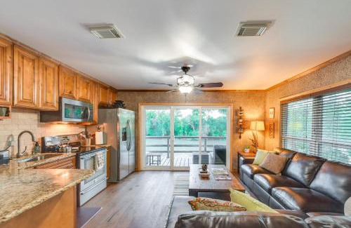Waco Apartment | Rustic River Cabin with Dock and Covered Deck!