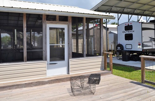Keaton Beach RV Rental | RV lot on main canal at Keaton Beach Florida.