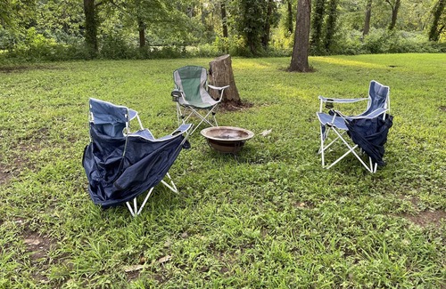 Saint Mary Of The Woods RV Rental | RV on a lake in a campground. Great for parties
