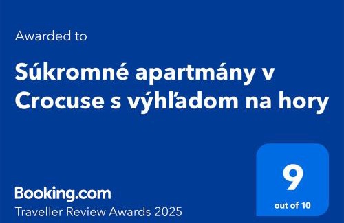 Strbske Pleso Apartment | Súkromné apartmány v Crocuse s výhľadom na hory