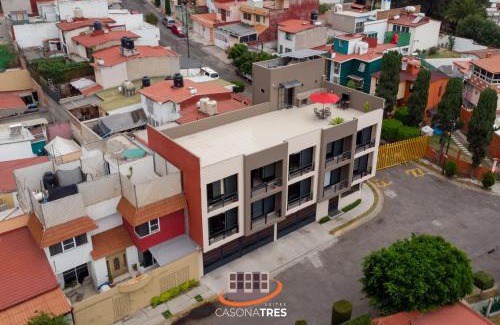 Ciudad Lopez Mateos Apartment | S02 SUITE para 1 A 2 PAX Premium Suite Frente al TEC CEM con Cocineta WiFi Balcón Parking Terraza