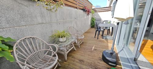 Sabaris Apartment | Sabaris, Baiona, apartamento con terraza