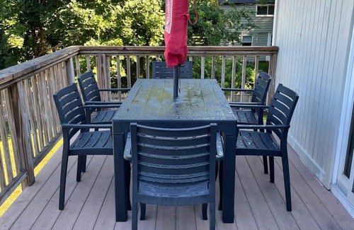 Scarborough Condo | Safe neighborhood, private deck & backyard; only minutes to beaches and Portland