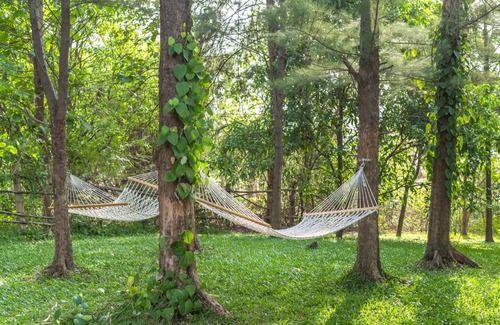 Karjat Villa | SaffronStays One Tree Farm, Karjat - infinity pool villa with amazing river views
