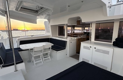 Coconut Grove Boat Rental | Sailing Onboard Catamaran Lagoon 450 Miami & Key Biscayne