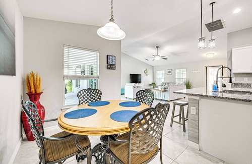 North Port House | Saltwater Pool & Game Room: Gulf Coast Retreat