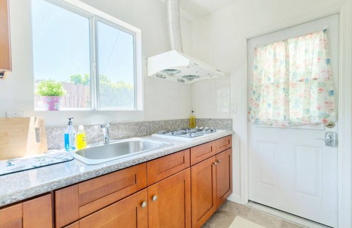 San Gabriel House | San Gabriel Studio Suite: Comfy Queen Bed, Fast Internet Connection, and Your Own Parking Spot.