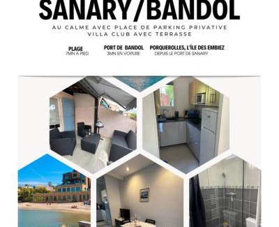 Sanary-sur-Mer House | Sanary Villa club avec terrasse