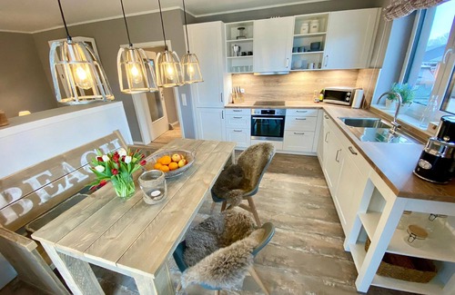 Gelting House | Sandpiper - ground floor, shower room, guest WC, terrace, garden furniture, parking space
