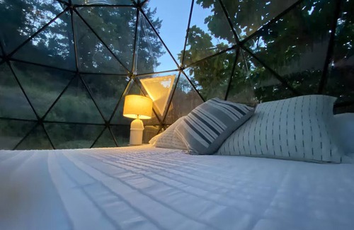 Saratoga RV Rental | Saratoga Redwood Dome Tents
