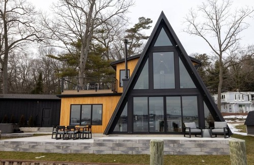 Saugatuck Cabin | Saugatuck Harbor Luxury A-Frame, View of Downtown