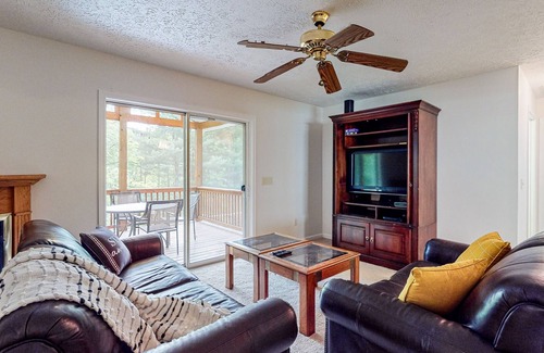 Mountain Springs House | Scenic dog-friendly escape with enclosed yard, fireplace, board games, W/D, & AC