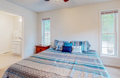 Mountain Springs House | Scenic dog-friendly escape with enclosed yard, fireplace, board games, W/D, & AC