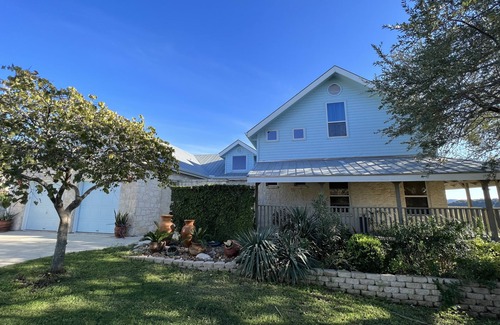 Bandera House | Scenic Lake View Home with Pool & Hot Tub