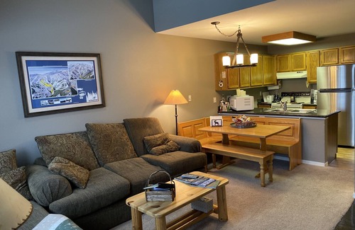 Sandpoint Condo | Schweitzer Mtn Ski In Ski Out Condo Short Walk to the Village