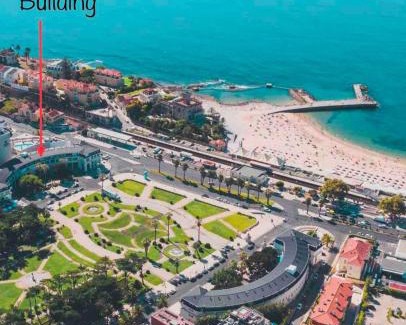 Estoril Apartment | Sea View 2 Mins Walk To Beach And Estoril Casino