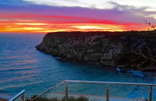 Cala en Porter Villa | Seafront Villa Bellavista with private heated pool