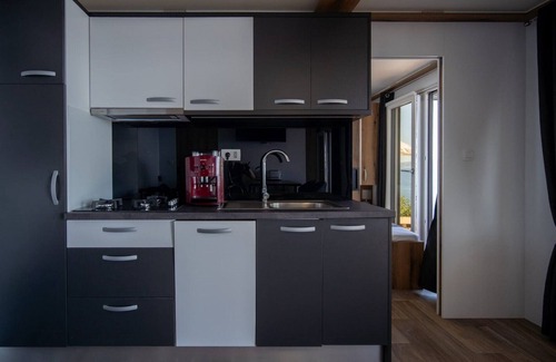 Novi Vinodolski House | Seaside Deluxe Escape at Klenovica Camping - Two Bedroom Holiday Home with Terrace