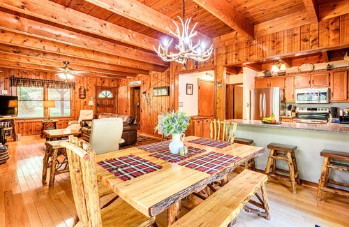 Yadkin Valley Cabin | Secluded Cabin on a mountain stream with water views from all rooms