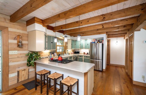 Brevard Cabin | Secluded Cabin on Private 6 Acres w/2 Waterfalls & 4 Streams Near Brevard