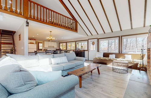 Stratton and Bromley Ski Areas House | Secluded dog-friendly mountain home near Stratton w/firepit & deck