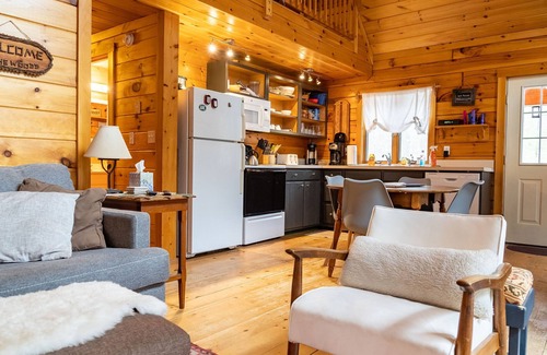 Jay Cabin | Secluded, Furnished, Log Home, Close To Many Adirondack Attractions.