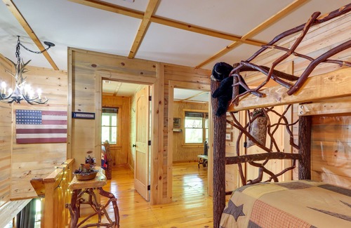Hiawassee Cabin | Secluded Hiawassee Rental Cabin w/ Creek & Deck!