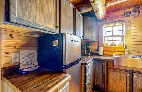 Lyndon Station House | Secluded log cabin near Wisconsin Dells with wood stove & grill - dog-friendly