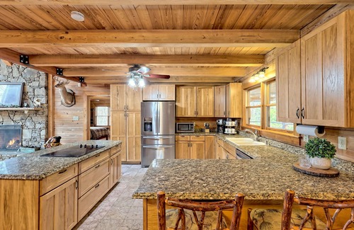 Sautee Nacoochee Cabin | Secluded Mountain Lodge & Waterfront Cabin w/King Beds, Firepit, Game Room.