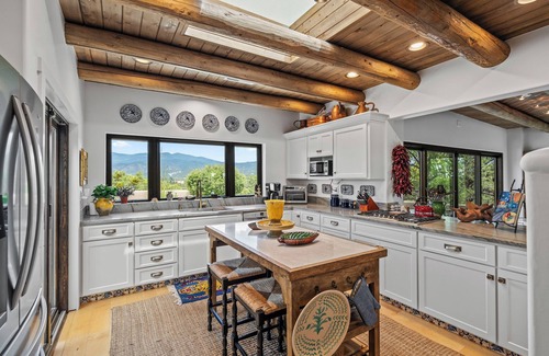 Santa Fe House | Secluded Retreat, Patio with Fire Pit