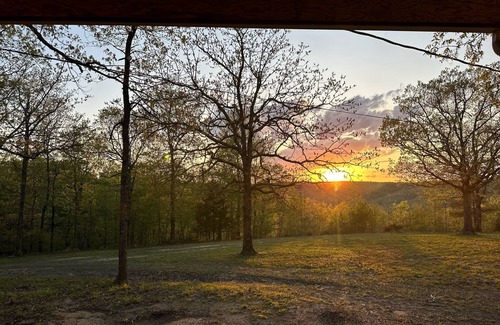 Dennard Cabin | Secluded rustic getaway with your own private waterfall in the front yard