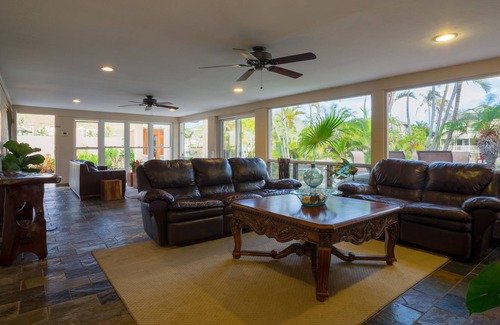 Portlock House | Secluded waterfront home-lava waterfall, saltwater pool, spa, sauna