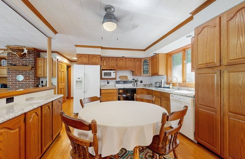 Orland House | Secluded waterfront home with private dock, outdoor dining, firepit, WiFi & W/D