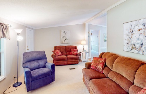 Prosperity House | Secluded, waterfront home w/ a large yard, private dock, & water access!