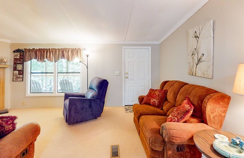 Prosperity House | Secluded, waterfront home w/ a large yard, private dock, & water access!