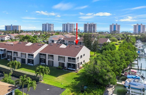 Fort Pierce Shores Condo | Second Story Villa with Marina View and Private Beach Access