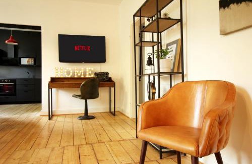Hochfeld Apartment | SECRET HIDEAWAYS zentrales NewYork-Designapartment mit 2 Betten nahe Messe l Flughafen