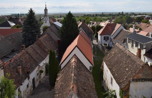 Morbisch am See Cottage | Seeblick Pension - Doppelzimmer mit Dusche/wc, mit Terrassen-seeblick