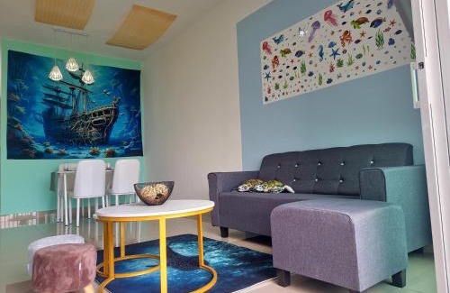 Kampung Bukit Merbah Apartment | Seremban 5-6 pax Luxury Suite - Ocean Theme