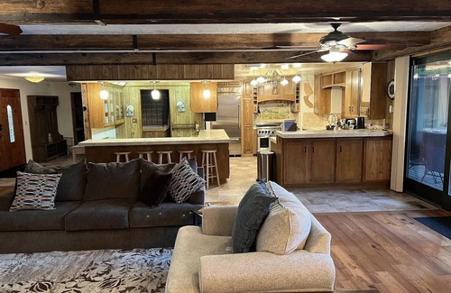 Mount Shasta House | Serene escape w/bubbling sounds of Wagon Creek & majestic views of Mt. Shasta.