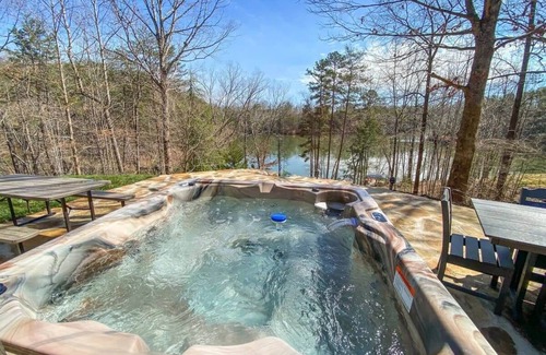 Mill Spring House | Serene Lakeside Escape with Hot Tub & Fire Pit