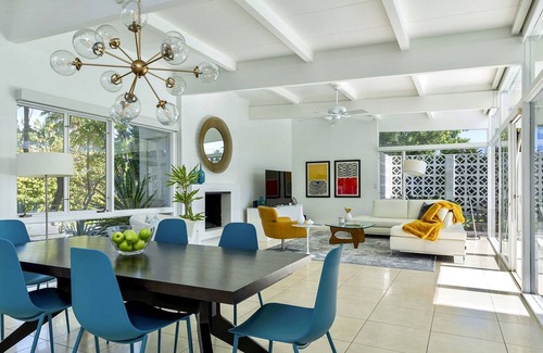 Sunmor House | Serene Mid-Century Oasis with Salt-Water Pool