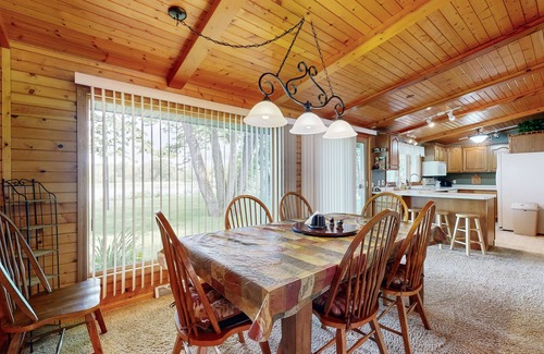 Nekoosa House | Serene Waterfront Home w/Provided Kayaks, Beach Area, Dock, Grill & Ping Pong