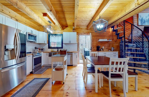Clarkesville Cabin | Serene Wooded Escape near the Lake W/ Free WiFi, Wraparound Deck, & Balcony