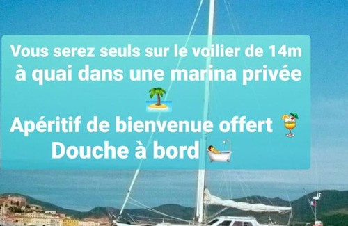 Porto-Vecchio Boat Rental | SEULS sur un voilier de 14 m.Le Bateau de Pat