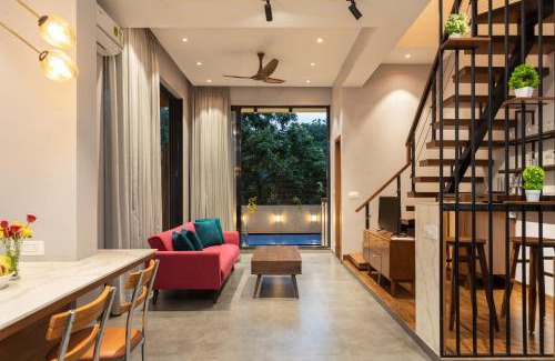 Arsiwalla Villa Apartment | Seven Sands I Oak Wood I Pvt Pool - 2 BHK Duplex