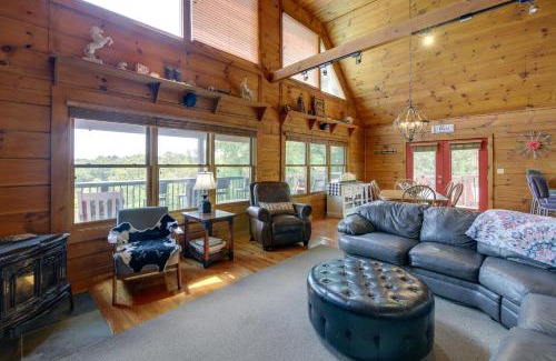 Sevierville House | Sevierville Cabin with Hot Tub and Mountain-View Deck