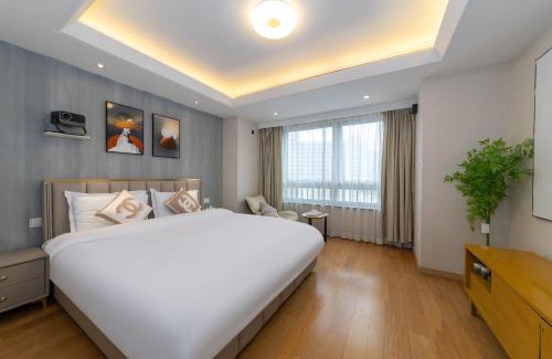 Yangpu Apartment | Shanghai Jubelle Boutique Apartment - Subway Lines 8-10-18 - Direct access to the Bund - Free fridge, washing machine, kitchen - Free luggage storage and package collection services