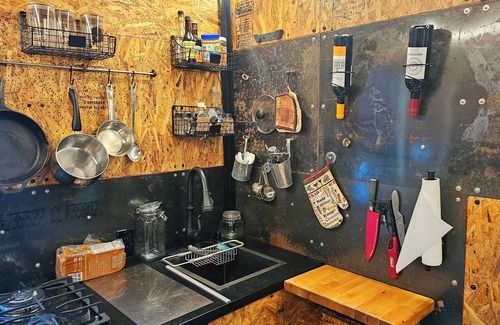 White Pine House | Shipping Container RV w Doghouse and Solar